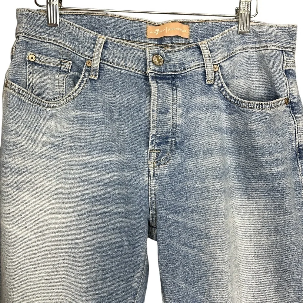 7 for All ManKind Luxe Vintage Josefina Boyfriend Distressed Jeans in Floral